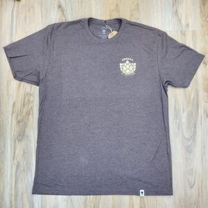 🔺️NWT Little Bay Root Brown "Oregon My Hoppy Place" Shirt Men's XLarge